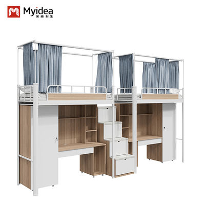 ซื้อ สนับสนุนการปรับแต่ง เตียงอพาร์ทเม้นท์ พร้อมบันไดเก็บของที่ไม่เลื่อน เตียงเก็บของที่เงียบ online manufacture