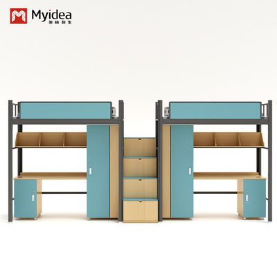 ซื้อ บริการ ODM เตียงเตียงนักเรียน พร้อมบันไดและโต๊ะสําหรับโรงเรียน online manufacture
