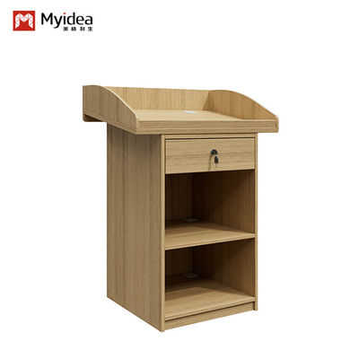 ซื้อ พานไม้ที่ทันสมัย การปรับปรุง Podium สําหรับ ห้องประชุมพาณิชย์ ห้องเรียน ห้องประชุมสําหรับโต๊ะพูด online manufacture