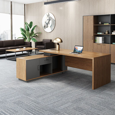 ซื้อ การสนับสนุนการปรับแต่ง Myidea Office Boss Desk โมเดิร์น เฟอร์นิเจอร์เรียบง่าย บุคคลเดี่ยว พร้อมตู้รอง online manufacture
