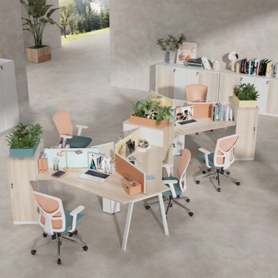Myidea Large Storage Cabinets, Office Desks, Facing Screens, Staff Desks And Chairs, Paired With Computer Desks, And Multi Person Office Furniture