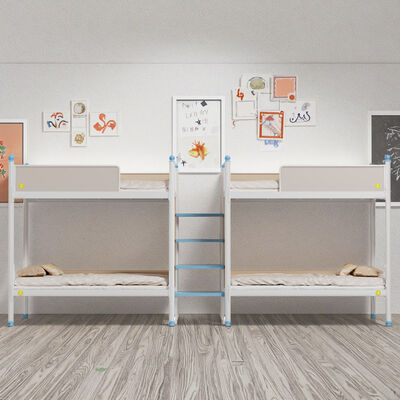 ซื้อ เตียงสี่คนหนา, หอพักนักเรียน, เตียงสองชั้นมั่นคงสำหรับนักเรียน, บันได, เตียงหอพักพนักงานหลายคน online manufacture