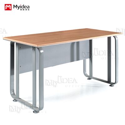 Small Boss Computer Desk Writing Desk Adjustable Height Steel Foot Manager Office Desk and Chair Combination