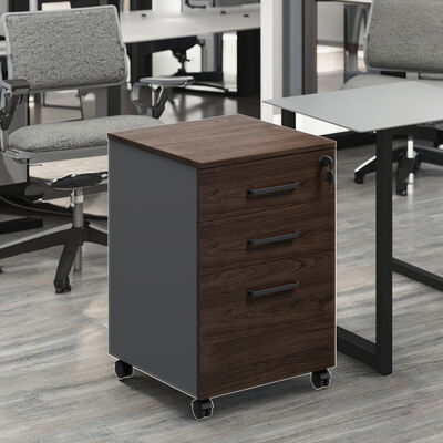 Office FilingCabinets Melamine 3-Drawer Large Storage Commercial Office Modern Design High-end Atmosphere Activity Cabinet