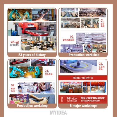 Morandi Color Conference Table Routing System Company Office Meeting Room Reception Desk and Chair Combination