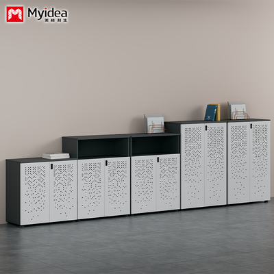 Steel Wood Combination Filing Cabinet, Filing Cabinet, Steel Cabinet Door, Triamine Board Cabinet Body