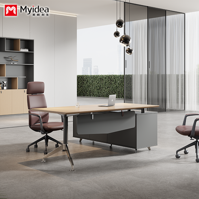 ซื้อ Myidea โต๊ะผู้ตรวจสอบการส่งออกและการค้าต่างประเทศ โต๊ะหัวหน้าทรง L พร้อมโต๊ะสํานักงานรัฐมนตรี online manufacture