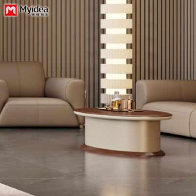 การปรับแต่ง โต๊ะกาแฟสำนักงานหรูหรา โต๊ะประชาสัมพันธ์ทันสมัยสำหรับการเจรจา เฟอร์นิเจอร์สำนักงานมีสไตล์