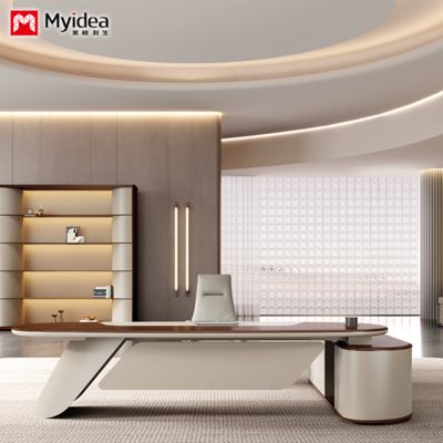 การปรับแต่ง แฟชั่น, หรูหราเบา, บิ๊กบอส, โต๊ะทำงานผู้บริหาร, โต๊ะทำงานผู้บริหารอาวุโส, โต๊ะทำงานประธาน, โต๊ะพร้อมที่เก็บของ