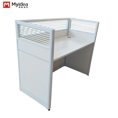 ผลิตโต๊ะทำงานไม้สไตล์โมเดิร์นพร้อมฉากกั้นกระจกสำหรับพื้นที่ทำงานสำนักงาน